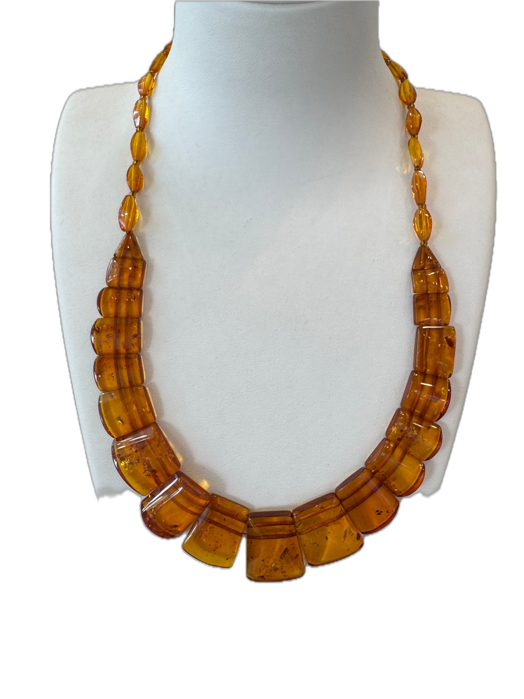 Baltic Amber Graduated Flat Necklace