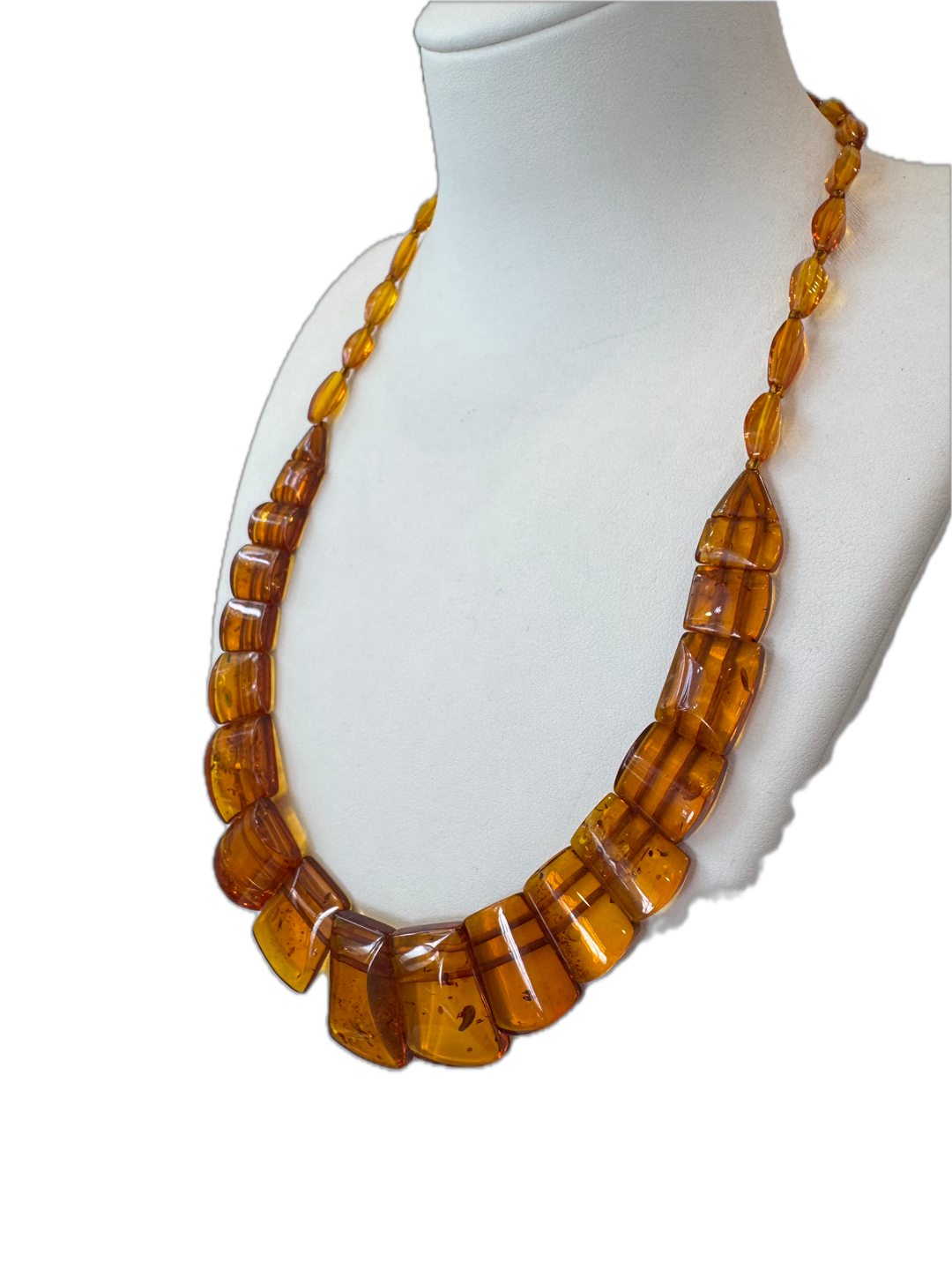 Baltic Amber Graduated Flat Necklace