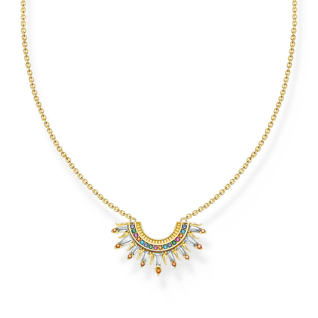 THOMAS SABO Necklace with sun beams and colourful stones