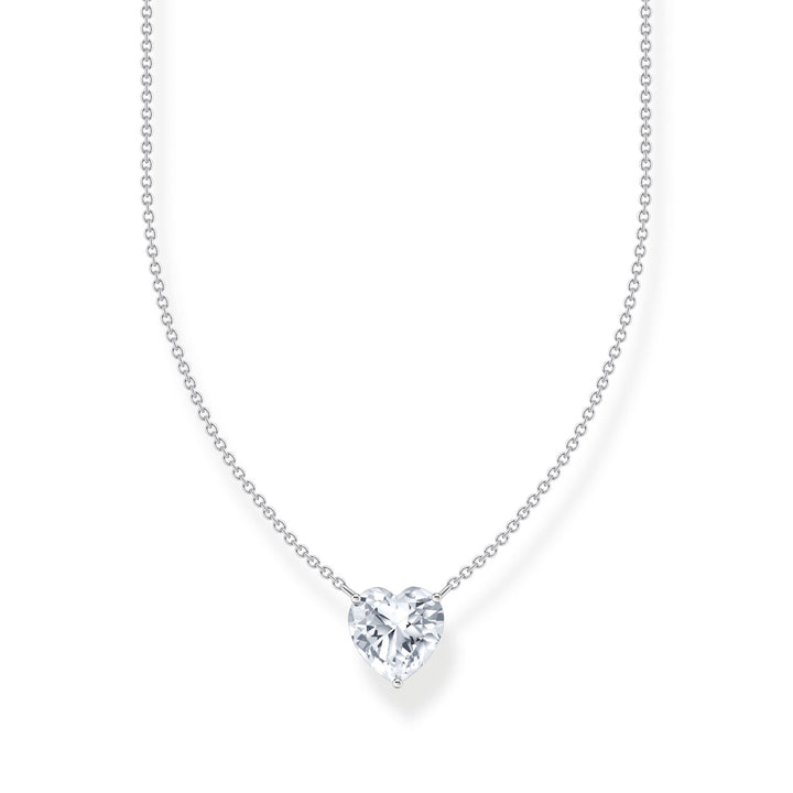 THOMAS SABO Necklace with white heart-shaped pendant