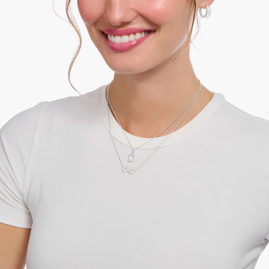 THOMAS SABO Necklace with infinity pendant - silver