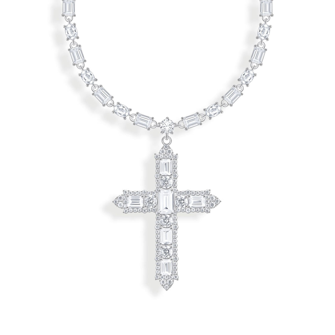 THOMAS SABO Necklace with cross pendant and zirconia