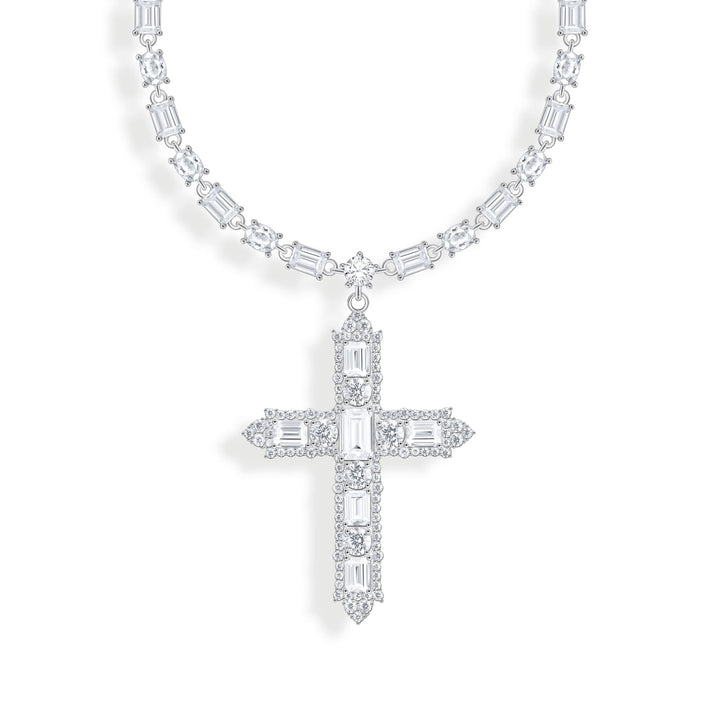 THOMAS SABO Necklace with cross pendant and zirconia