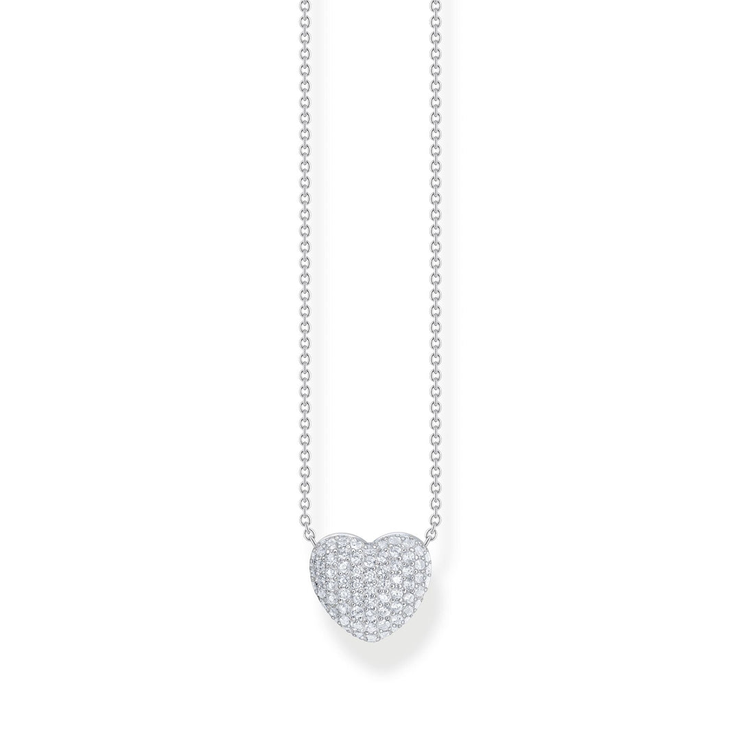 THOMAS SABO Necklace with heart pendant and white zirconia