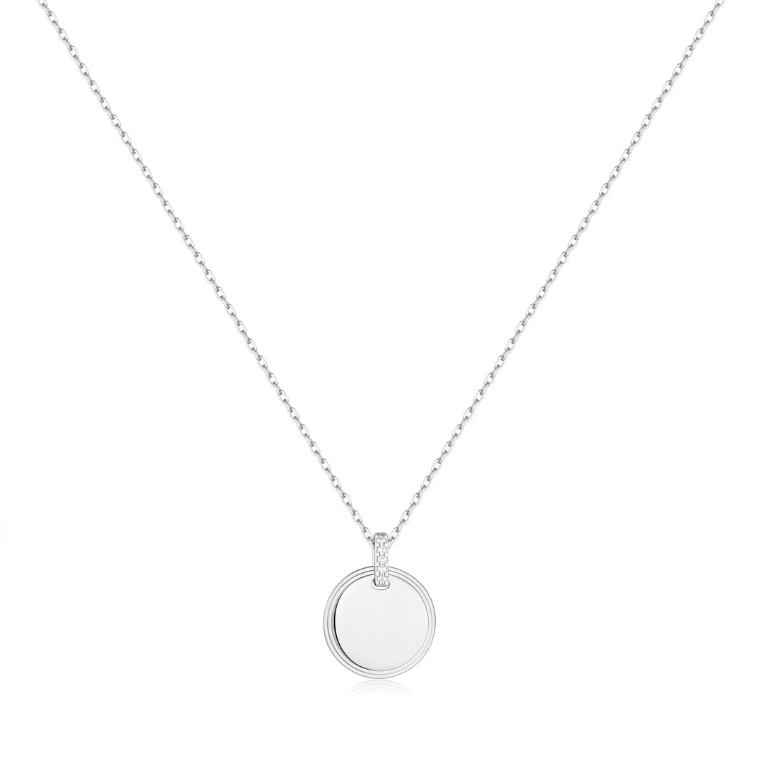 Ania Haie Silver Disc Pendant Necklace