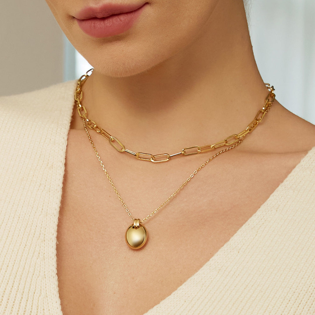 Ania Haie Gold Oval Charm Necklace