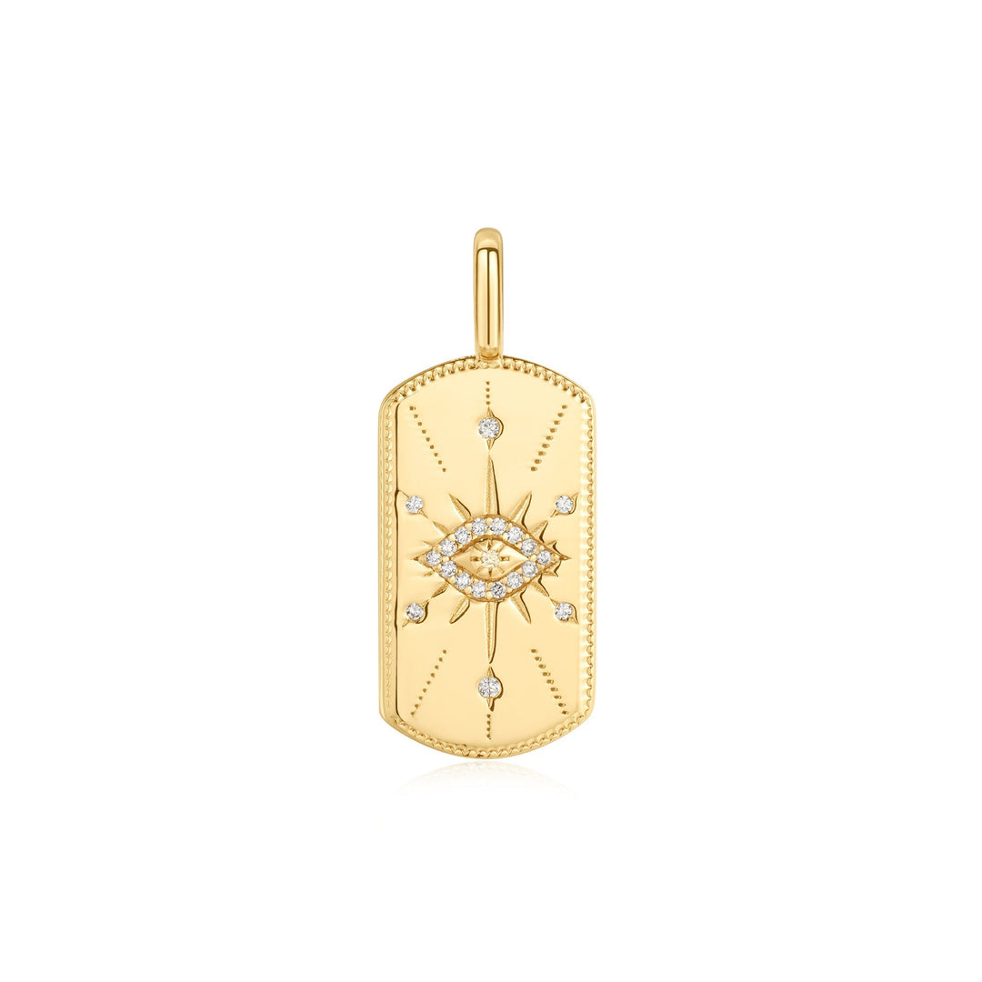 Ania Haie Gold Evil Eye Tag Charm