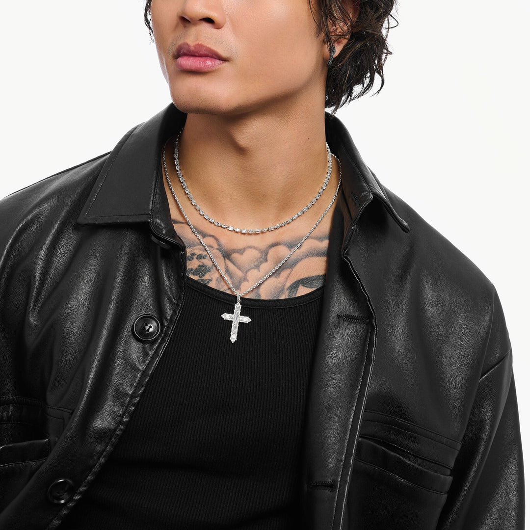 THOMAS SABO Cross pendant with white zirconia