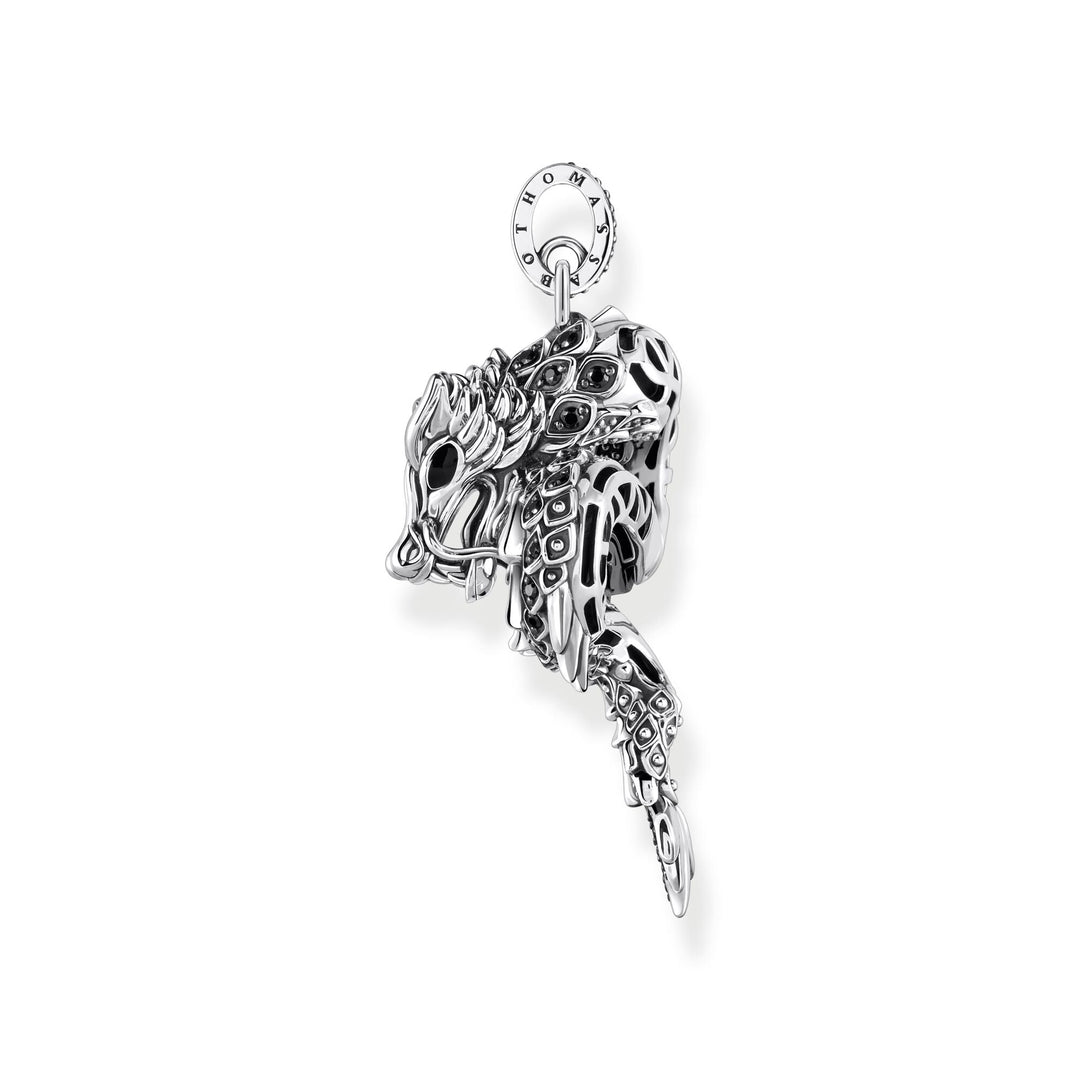 THOMAS SABO Dragon pendant with black zirconia & cold enamel