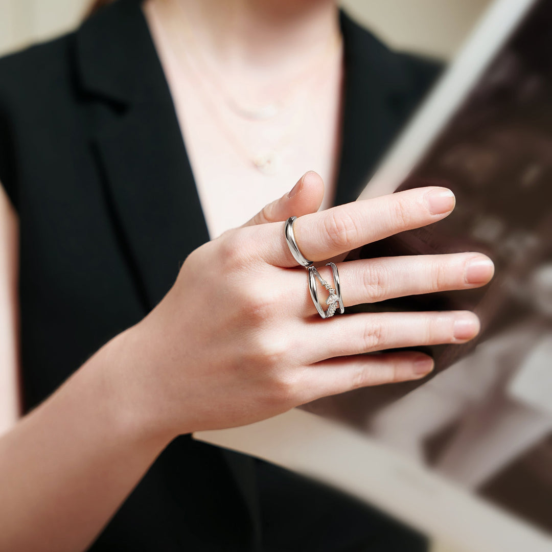 Ania Haie Silver Sparkle Ring