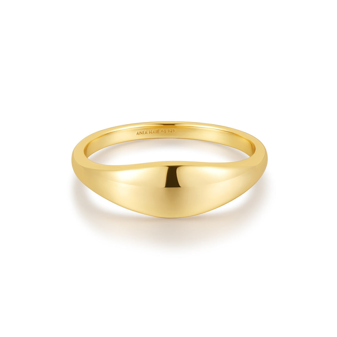 Ania Haie Gold Dome Plain Ring