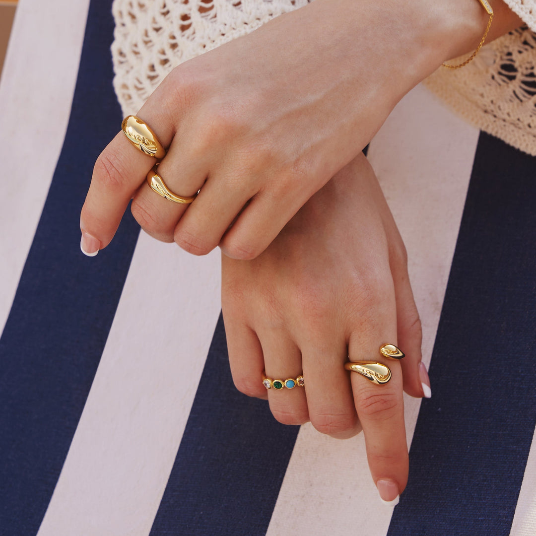 Ania Haie Gold Bold Dome Ring