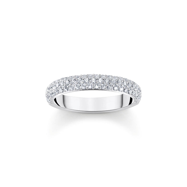 THOMAS SABO Thin band ring with white zirconia small