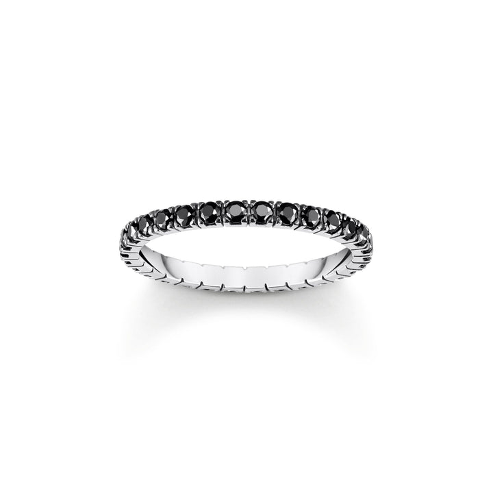 THOMAS SABO Delicate Ring with black zirconia