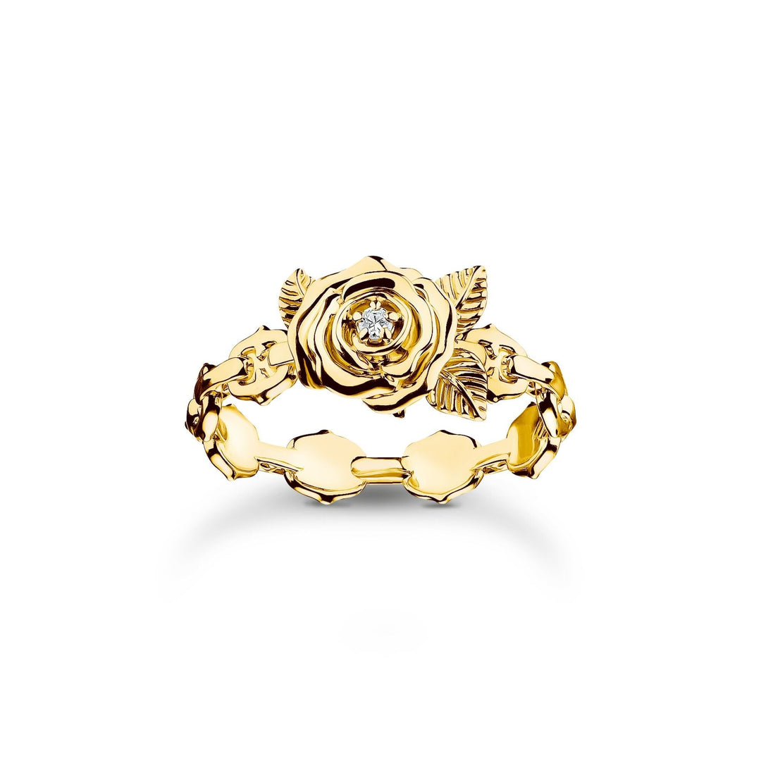 THOMAS SABO Romance Ring Gold Rose