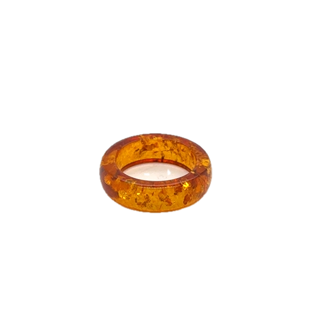 Baltic Amber Infinity Ring