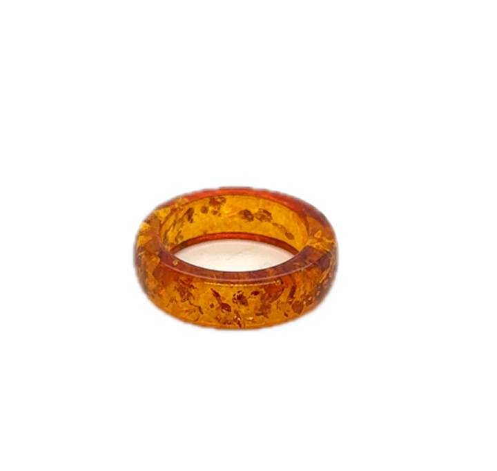 Baltic Amber Infinity Ring