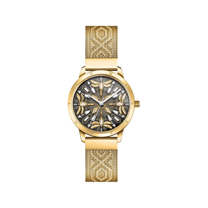 THOMAS SABO Women's Gold watch with 33 mm, dragonflies & zirconia