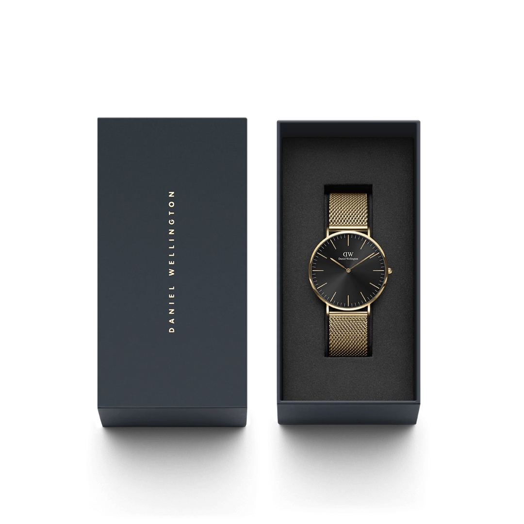 Daniel Wellington Classic 40 Evergold Gold & Onyx Watch