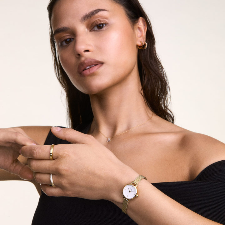 Daniel Wellington Zodiac Crystal Necklace Rose Gold