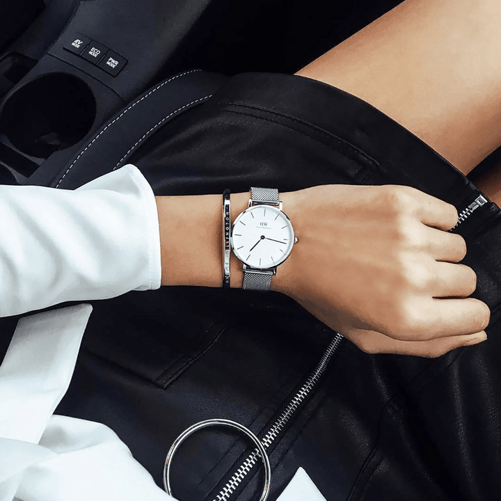 Daniel Wellington Petite 32 Silver & White Watch