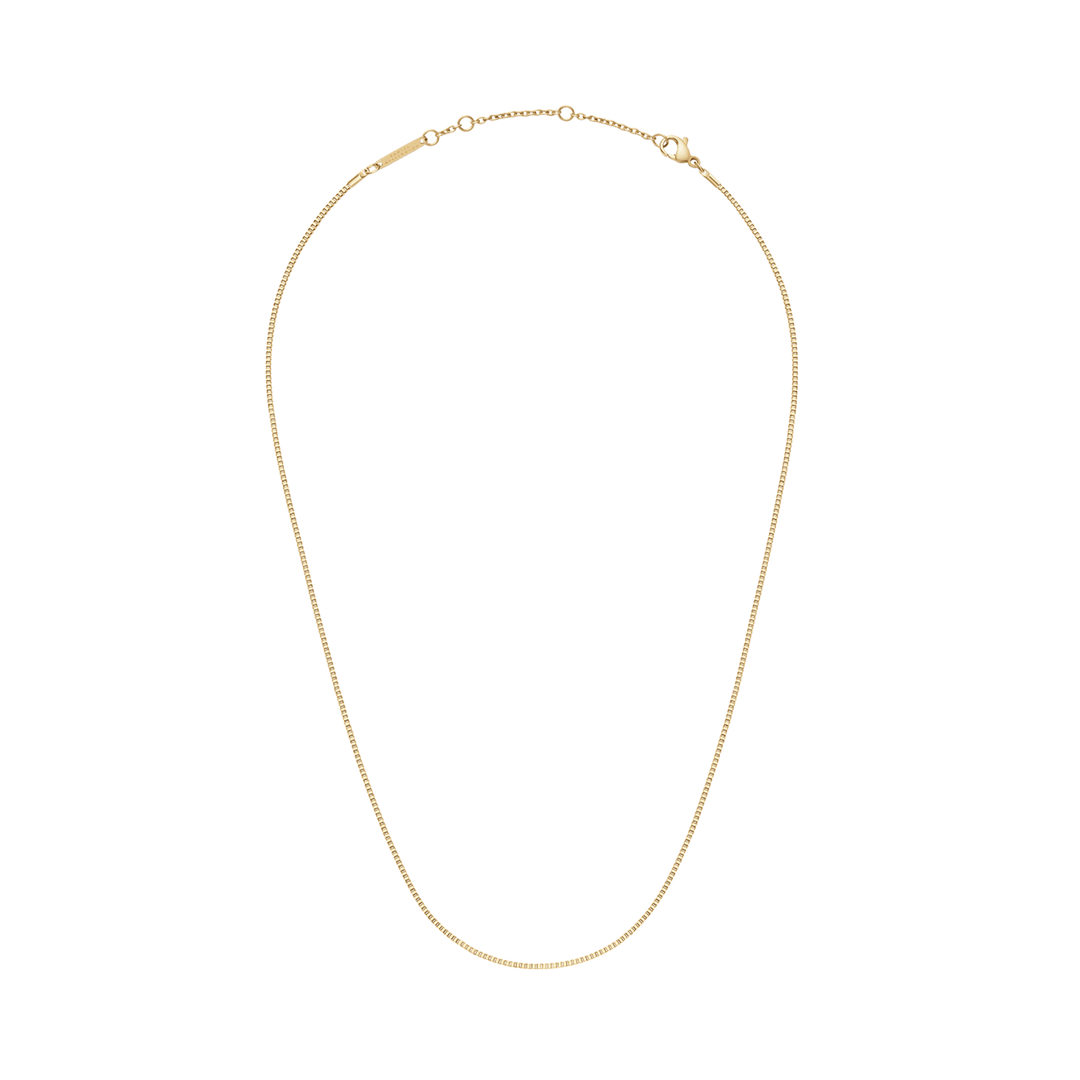 Daniel Wellington Elan Box Chain Necklace Long Gold