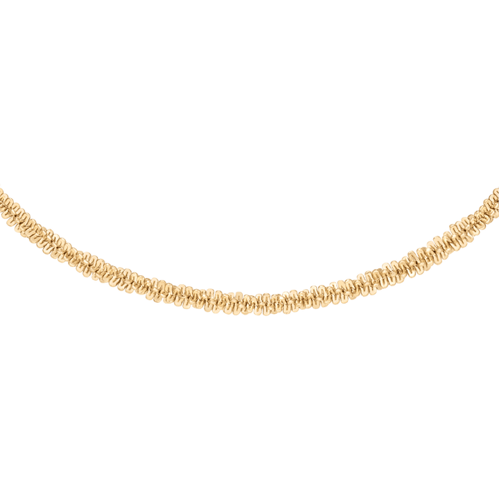 Daniel Wellington Elan Twisted Chain Necklace Short Gold