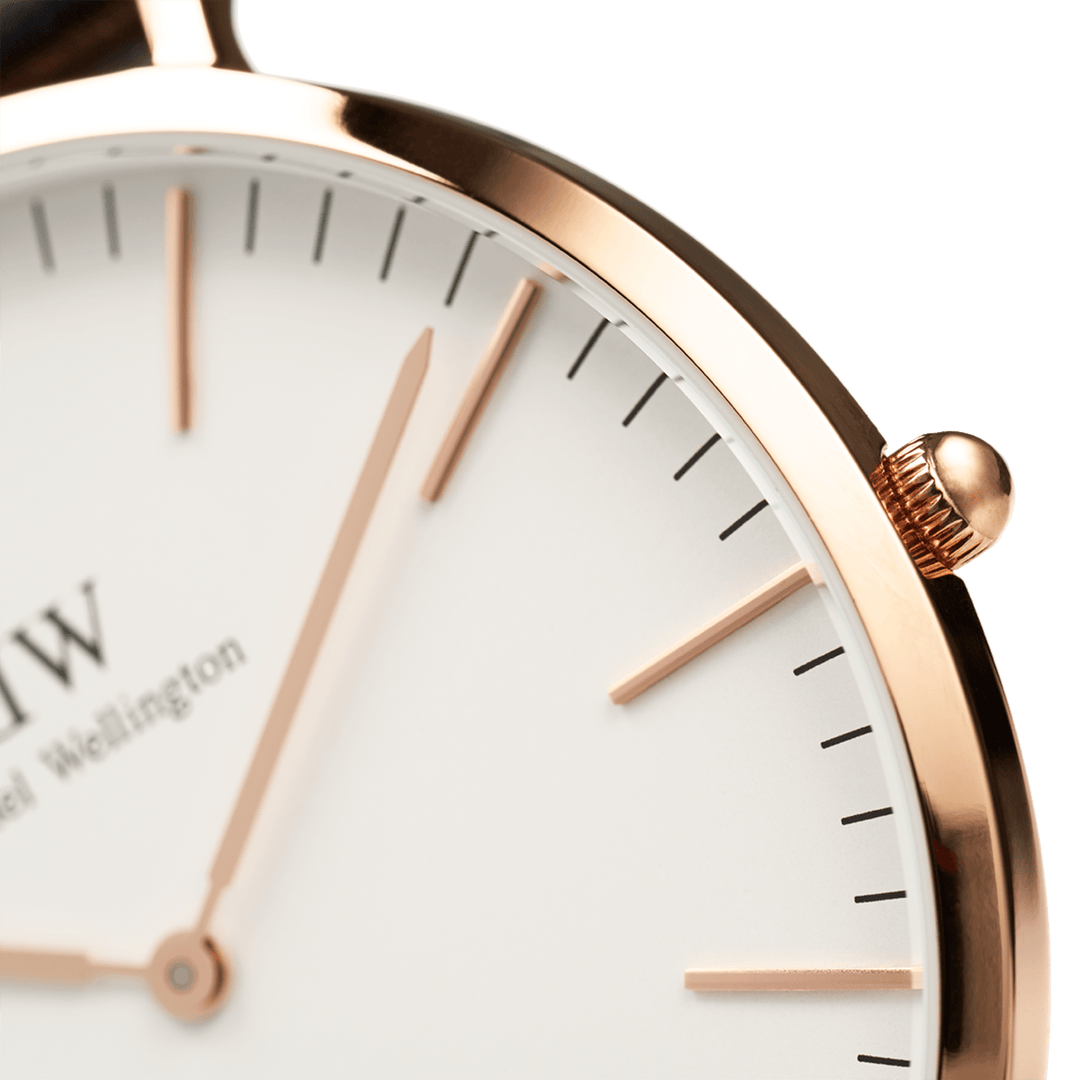 Daniel Wellington Classic 40 Cambridge Rose Gold & White Watch