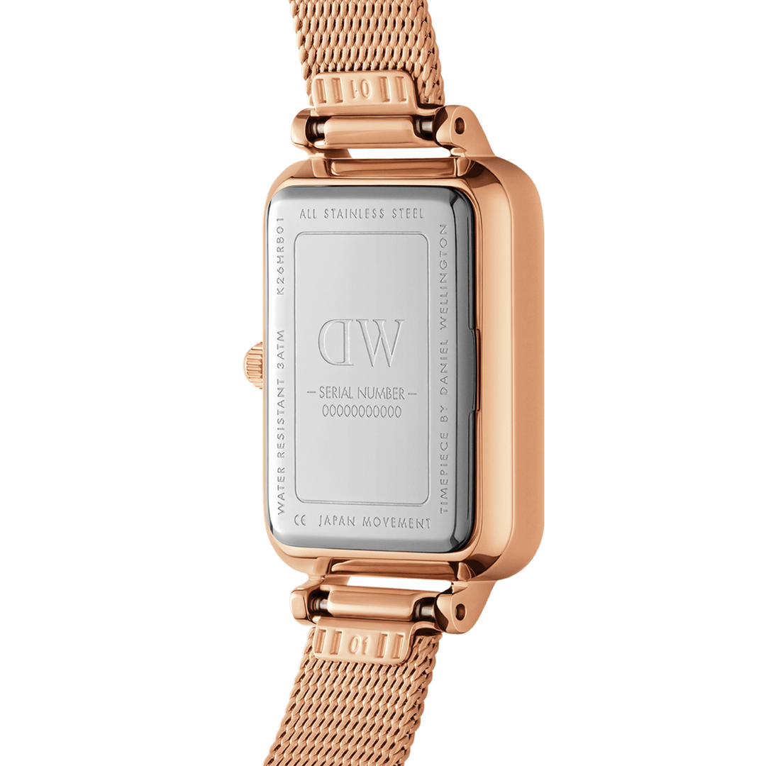 Daniel Wellington Quadro 20X26 Unitone Rose Gold Watch