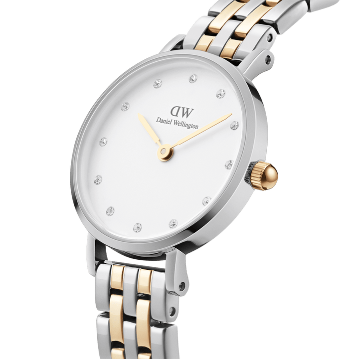 Daniel Wellington Petite Lumine 28 5-Link Gold & Silver White Watch