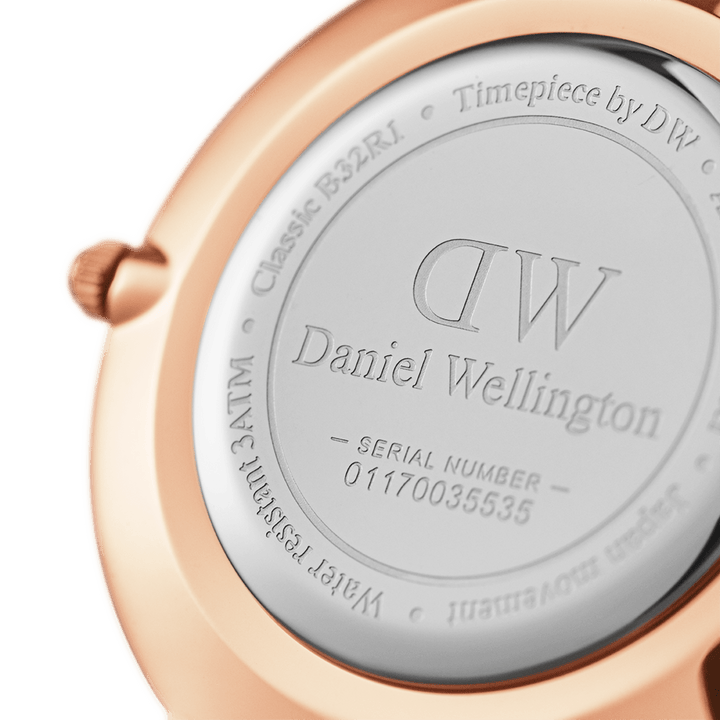 Daniel Wellington Petite 32 Ashfield Rose Gold & Black Watch