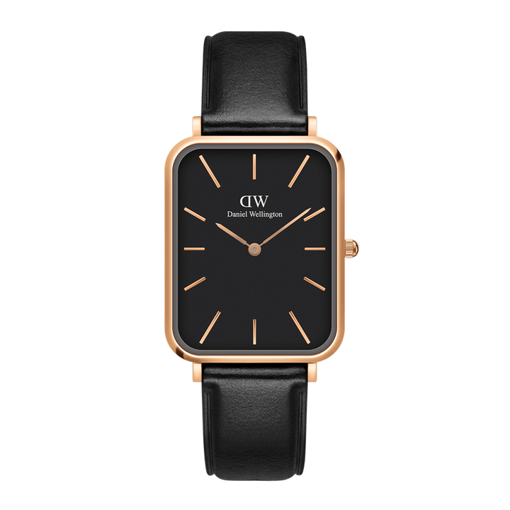 Daniel Wellington Quadro 20X26 Pressed Sheffield Rose Gold & Black Watch