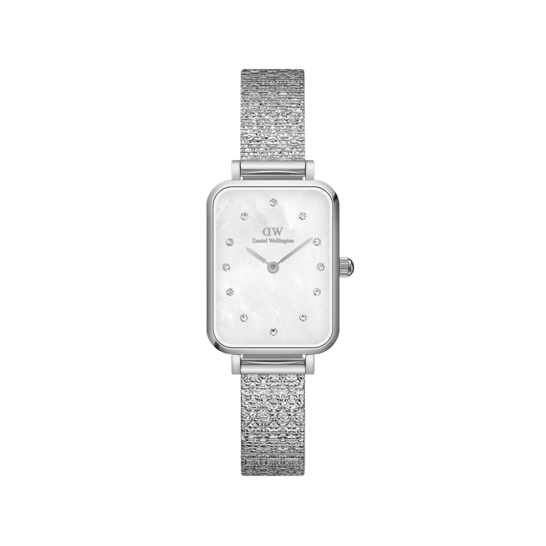 Daniel Wellington Quadro 20x26 Lumine Silver Mother of Pearl White Watch