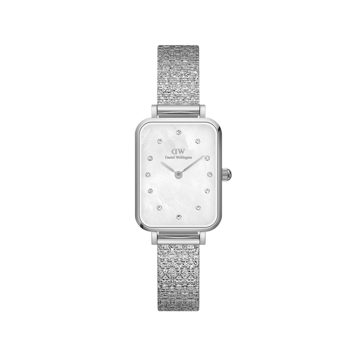 Daniel Wellington Quadro 20x26 Lumine Silver Mother of Pearl White Watch