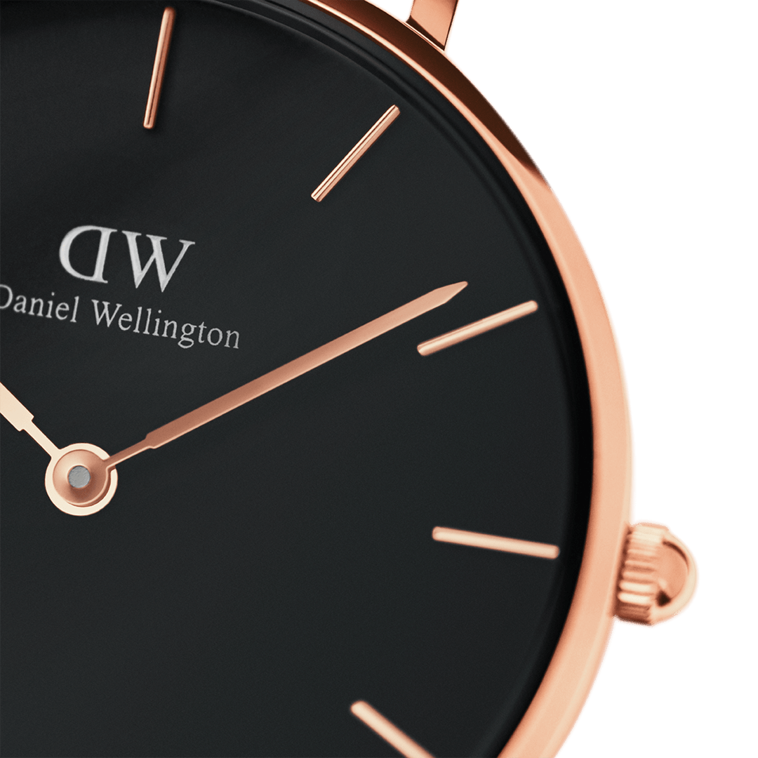 Daniel Wellington Petite 32 Ashfield Rose Gold & Black Watch