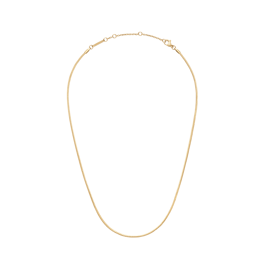 Daniel Wellington Elan Flat Chain Necklace Short Gold