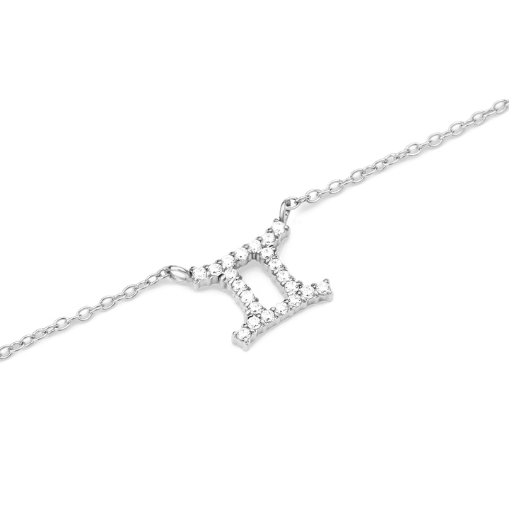 Daniel Wellington Zodiac Crystal Necklace Silver