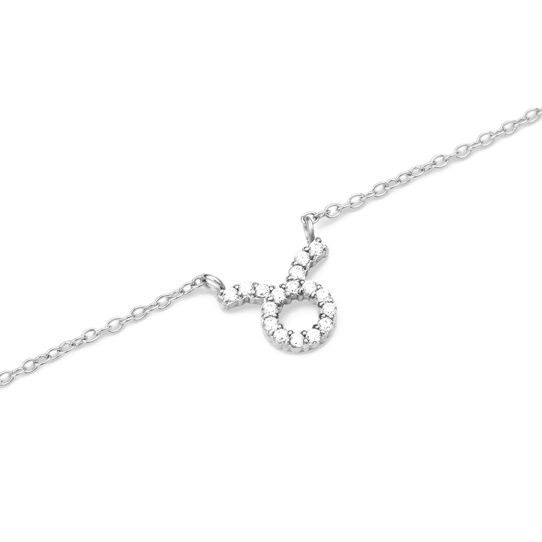 Daniel Wellington Zodiac Crystal Necklace Silver