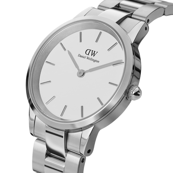 Daniel Wellington Iconic Link 36 Silver & White Watch