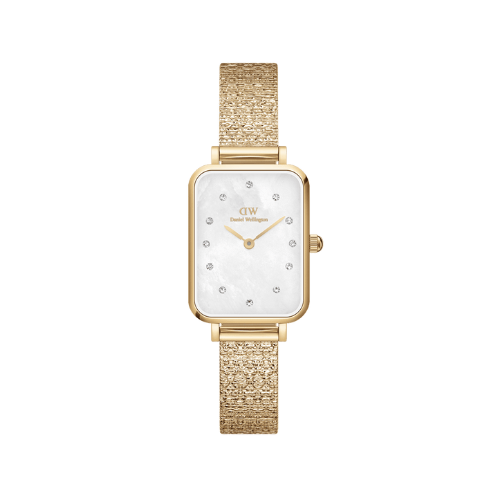 Daniel Wellington Quadro 20x26 Lumine Gold Mother of Pearl White Watch