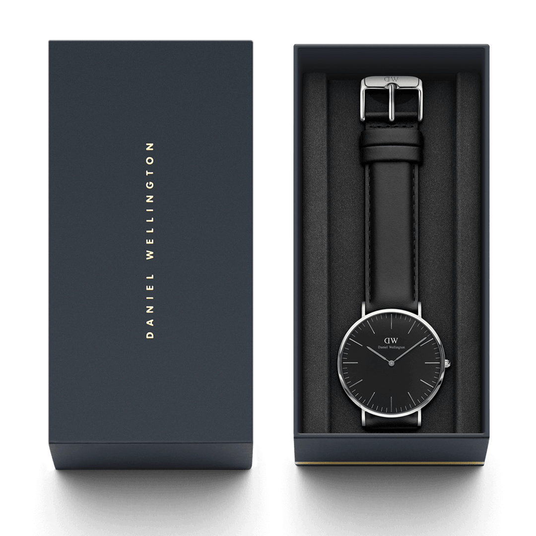 Daniel Wellington Classic 40 Sheffield Silver & Black Watch