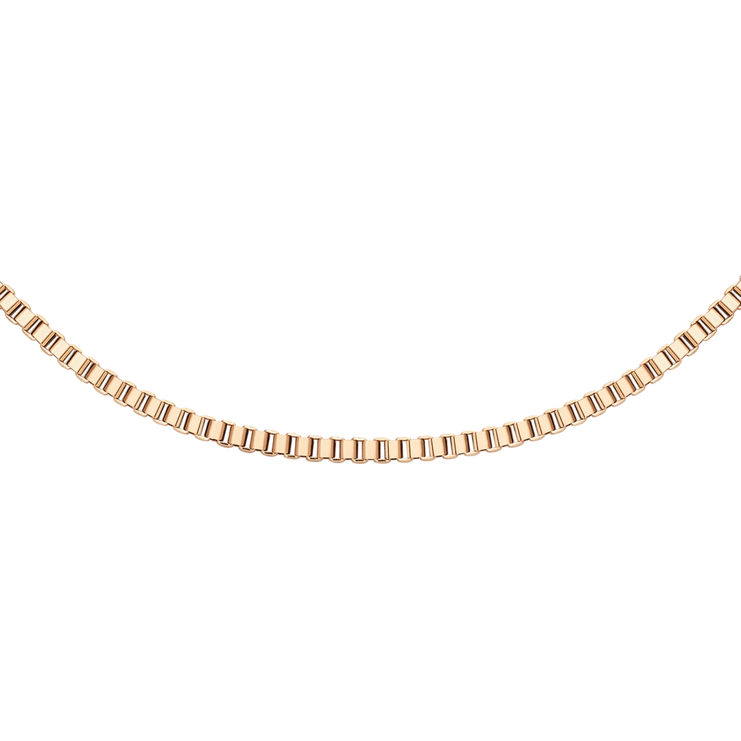 Daniel Wellington Elan Box Chain Necklace Long Rose Gold