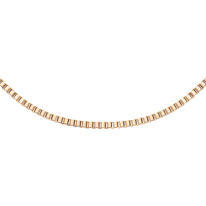 Daniel Wellington Elan Box Chain Necklace Long Rose Gold