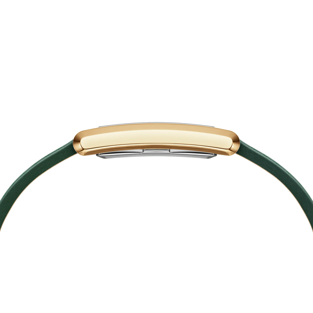 Daniel Wellington Bound 32x22 Green Croc Leather G Champagne Sunray Watch