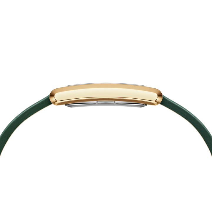 Daniel Wellington Bound 32x22 Green Croc Leather G Champagne Sunray Watch