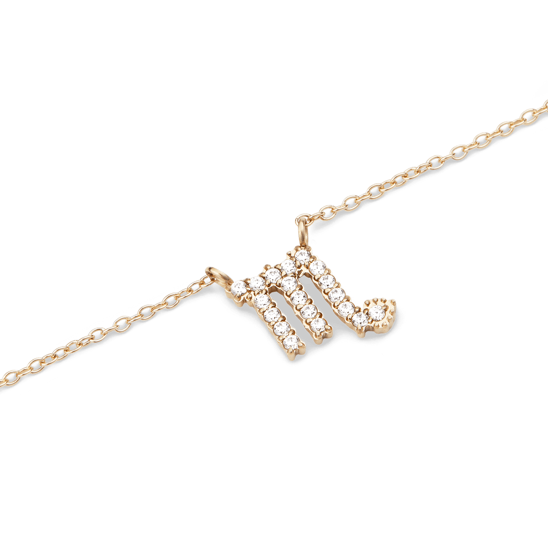 Daniel Wellington Zodiac Crystal Necklace Gold