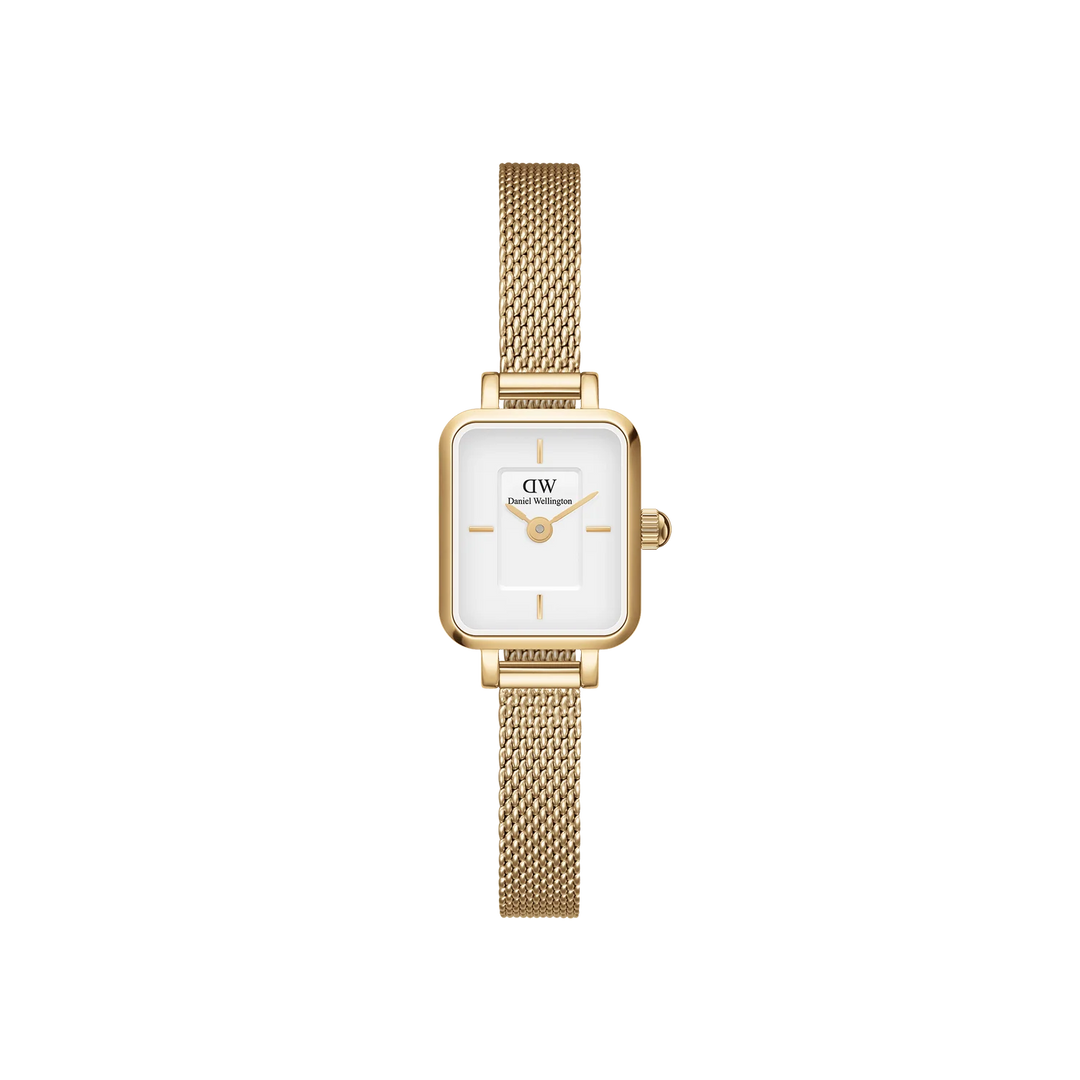 Daniel Wellington Quadro Mini 15x18 Evergold G White Watch