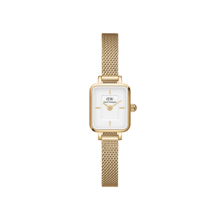 Daniel Wellington Quadro Mini 15x18 Evergold G White Watch