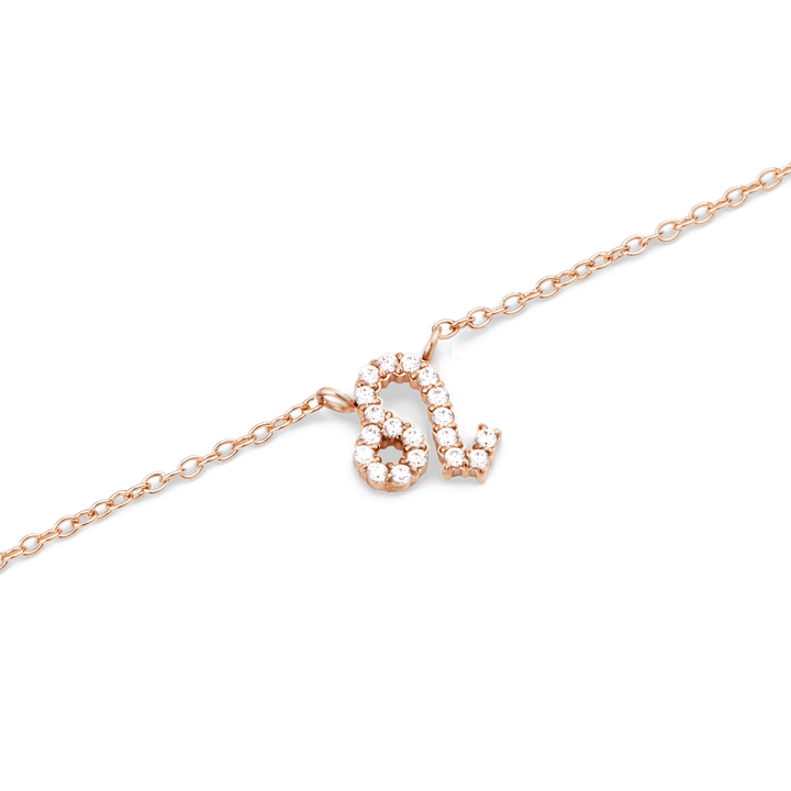 Daniel Wellington Zodiac Crystal Necklace Rose Gold