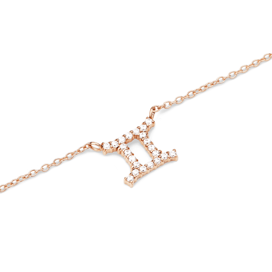 Daniel Wellington Zodiac Crystal Necklace Rose Gold